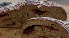 Martha's Spiced Plum Iced Bread Swirl