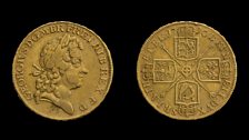 George I gold five-guinea piece