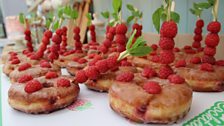 Luis' Raspberry Mojito Cocktail Doughnuts