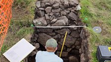 Digging at Dunluce Castle