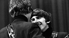 John Lennon and George Harrison