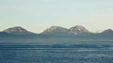 A dramatic view of the famous Paps of Jura