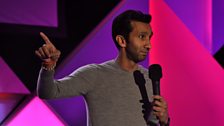 Comedian Imran Yusuf performing at Edinburgh Fringe