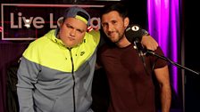 Grimmy's hype man and DJ - Charlie Sloth and Danny Howard