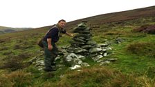 Mysterious stone cairns in an Angus glen.