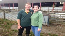 Mark and Harriet at Rhynaclach Farm