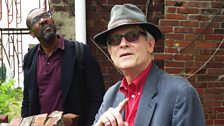 Lenny Henry with critic and author Chris Rawson