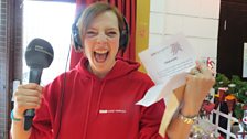 Kirsteen found the treasure at a craft fair in Acle with eight and a half minutes to spare!