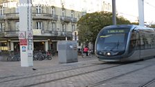 The integrated tram service in Bordeaux