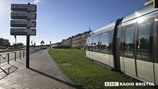 The integrated tram service in Bordeaux