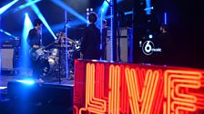 Johnny Marr soundchecking (6 Music Live at Maida Vale)