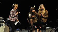 Lauren Laverne interviews First Aid Kit (6 Music at Maida Vale)