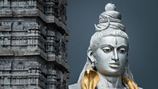 A giant statue of Shiva in Murudeshwar, India