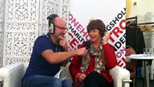 Chris Baxter with Pam Ayres