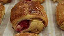 Luis' Pain au Chocolat Blanc with Raspberries & Cream Cheese