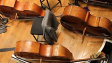 Double basses take a rest