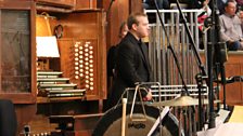 Martin Ford performs on the Mulholland Organ