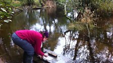 Ann-Marie MacMaster with a Mink Raft