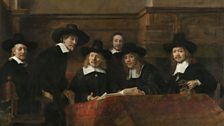 Rembrandt, The Sampling Officials of the Amsterdam Drapers’ Guild, known as ‘The Syndics’, about 1662