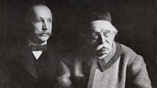 Richard Strauss with his father, Franz in 1905. The last known photograph of the pair together.