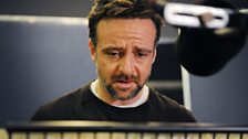 Richard Harrington during recording