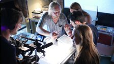 Spider expert Graham Smith with Tim Cockerill and Dr Sara Goodacre