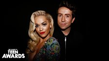 Grimmy and Rita Ora on the Red Carpet