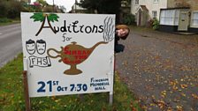 They were looking for people to be in the local pantomime in Fincham