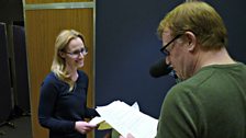 Genevieve O'Reilly and Mark Lewis Jones in Studio