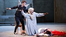 Emilie Renard as Amore, Christopher Ainslie as Ottone and Sandra Piques Eddy as Poppea