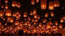 Loi Krathong festival in Chiang Mai