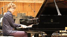 Pavel Kolesnikov takes a break during rehearsals of a performance of Rachmaninov's Third Piano Concerto