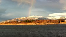 Rainbow over Reykjavik