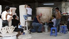 Roger Law working at the Jingdezhen porcelain city