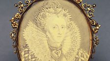 Engraved portrait of Elizabeth I