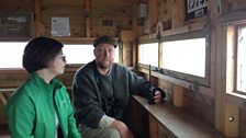 In Macdonald hide overlooking the saltwater lagoon