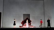 Malin Bystrom as Elettra, Sophie Bevan as Ilia, Franco Fagioli as Idamante and Matthew Polenzani as Idomeneo