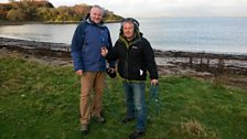 Mark and Euan at Dunbeg near Oban