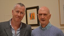 John Wilson with Allen Jones at the Royal Academy of Arts