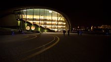 Sage Gateshead at night