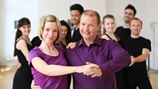 Lucy Worsley and Darren Royston of RADA in rehearsal