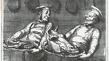 Honoré Daumier, A Horsemeat Banquet, 1865 Published in Le Charivari Lithograph