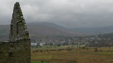 Ruthven Barracks overlooks The Insh Marshes area near the town of Kingussie