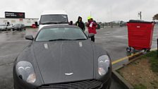 For clue three, Sophie had to find this Aston Martin at a charity event at the Snetterton motor racing circuit