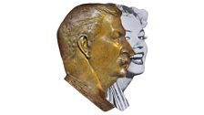 Leonid Sokov - Two Profiles (Stalin and Marilyn), 1989