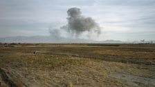 Luc Delahaye, US Bombing on Taliban Positions, 2001