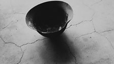 Shōmei Tōmatsu, Steel Helmet with Skull Bone Fused by Atomic Bomb, Nagasaki, 1963