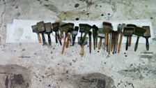 Howard Hodgkin's brushes