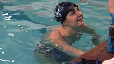 Danielle Joyce in the pool