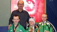 Eddie Donlan from Warrenpoint began Judo 13 years ago, and now has a black belt! Joined by Damien, Rachel & Rebecca McGuigan